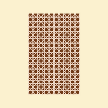 Load image into Gallery viewer, Bergère Cane work Tea Towel - Coffee