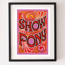 Load image into Gallery viewer, SALE - Safka Show Pony Art Print