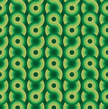 Load image into Gallery viewer, light green, apple green, green, dark green swirling 70s retro wallpaper called Yootha Pale Green 70s retro funky mid century style wallpaper