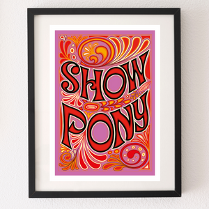 SALE - Safka Show Pony Art Print