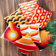 Load image into Gallery viewer, Yootha Velvet Cushion - Tangerine Jumbo - NOW LIVE!

