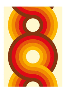Yootha Art Print - Tangerine